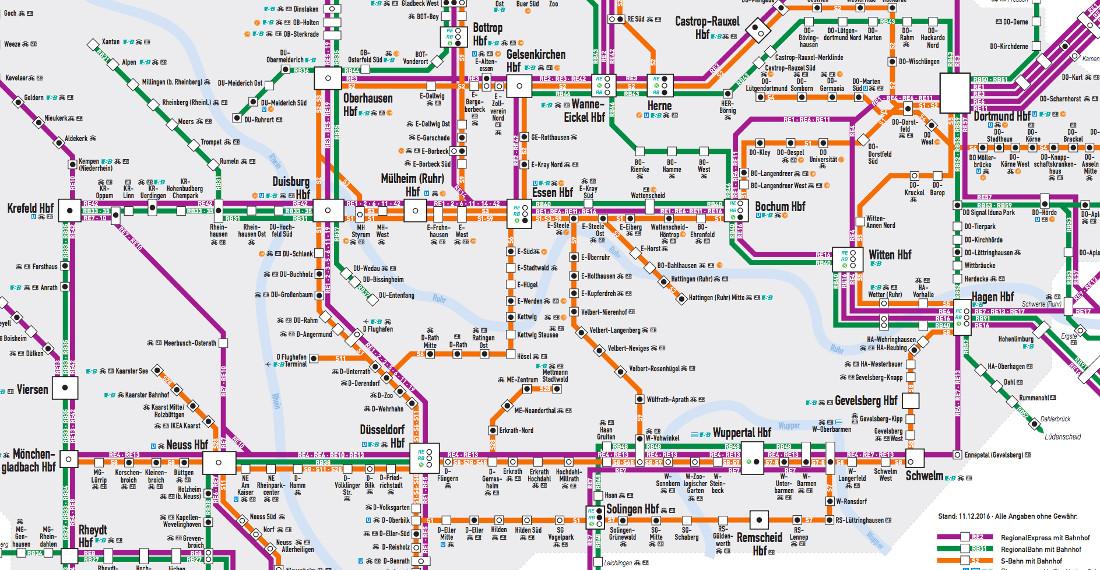 Rhine-Rhur Network Map